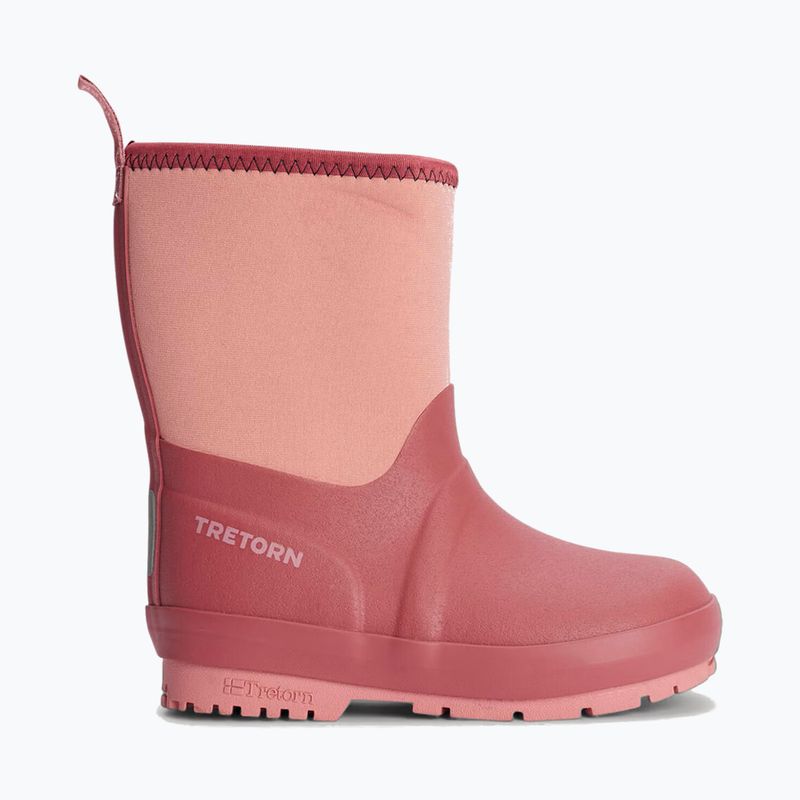 Tretorn Kuling Neoprene dusty cedar children's wellingtons 8