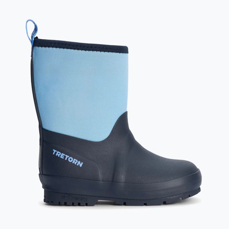 Tretorn Kuling Neoprene children's wellingtons little blue 8