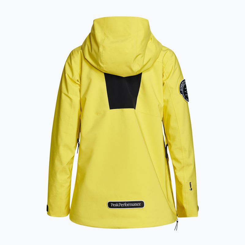 Women's ski jacket Peak Performance Vertixs 2L yellow G76650010 2