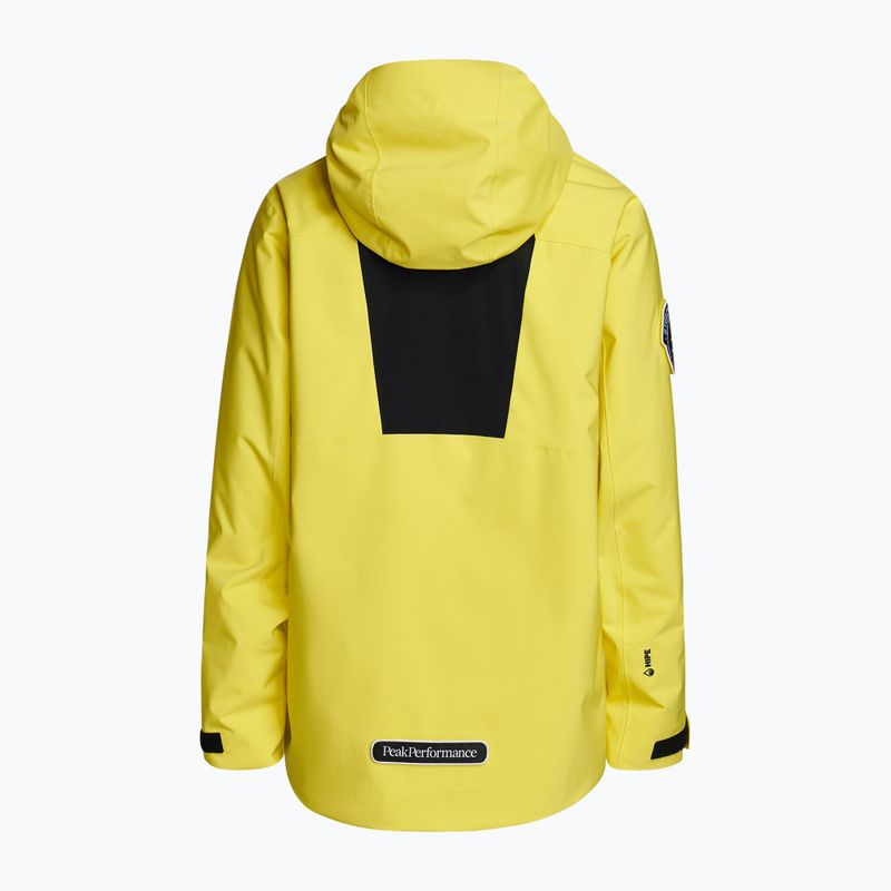 Men's ski jacket Peak Performance Vertixs 2L yellow G76641010 2