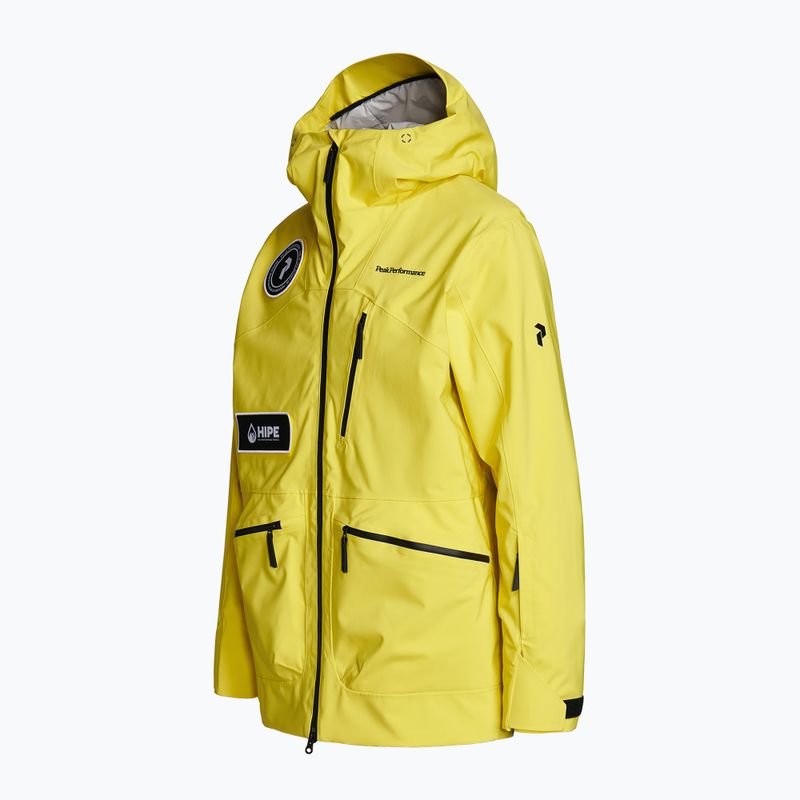 Men's ski jacket Peak Performance Vertixs 2L yellow G76641010 3
