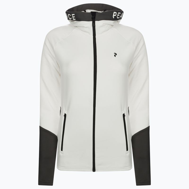 Women's ski sweatshirt Peak Performance Rider Zip Hood white G77089070 7