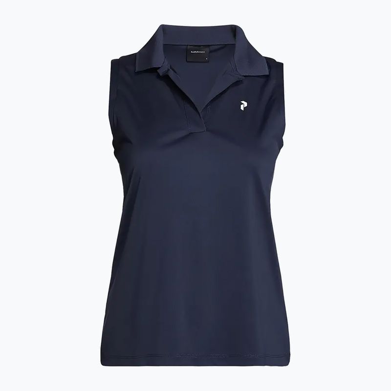 Peak Performance Illusion women's polo shirt navy blue G77553020