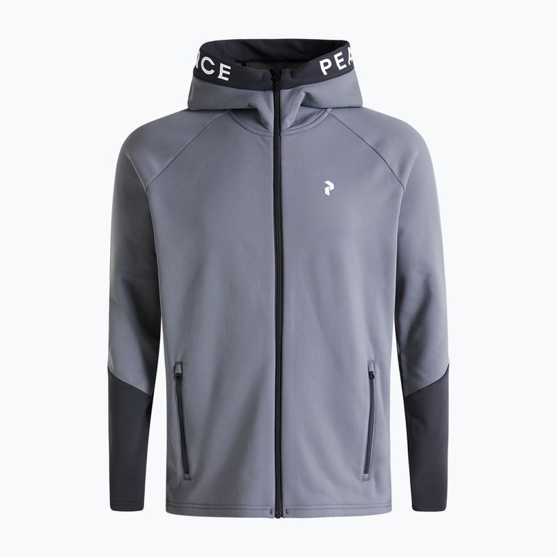 Men's Peak Performance Rider Zip Hood trekking sweatshirt grey G77244080 6