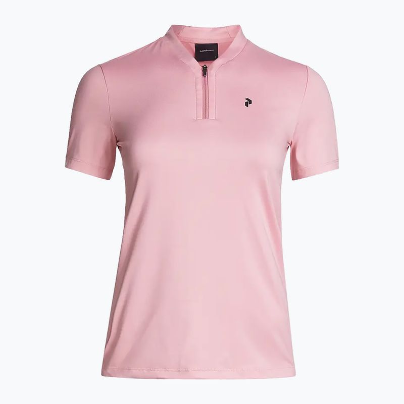 Women's Peak Performance Turf Zip trekking shirt pink G77179090