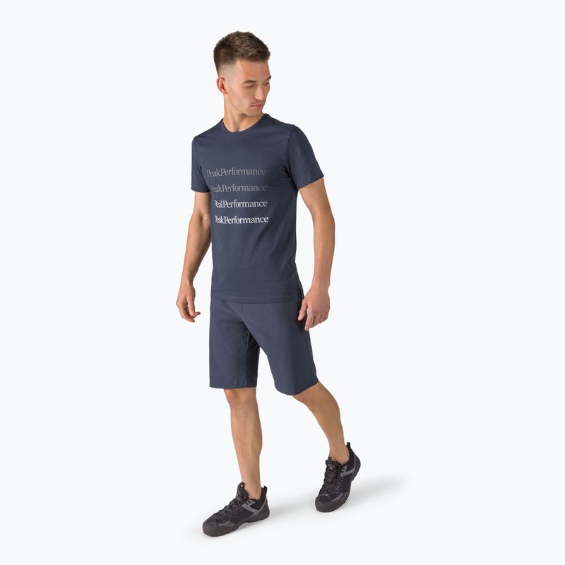Men's Peak Performance Ground Tee trekking shirt navy blue G77284030 2
