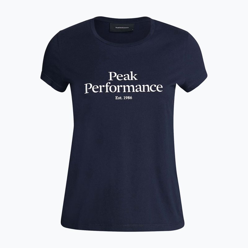 Women's trekking shirt Peak Performance Original Tee navy blue G77280020 5