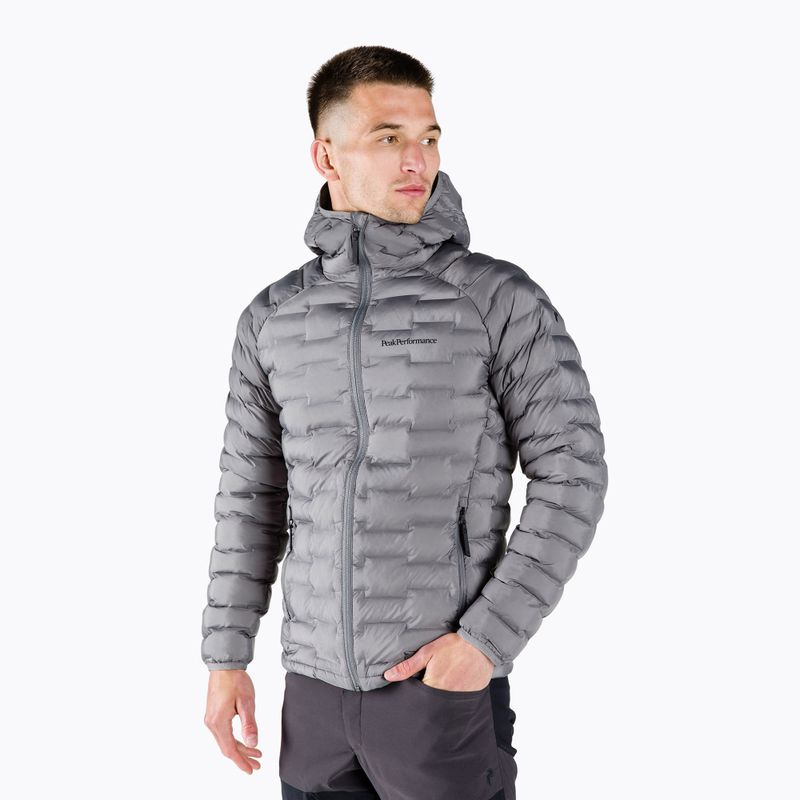 Men's Peak Performance Argon Light Hood down jacket grey G77242060