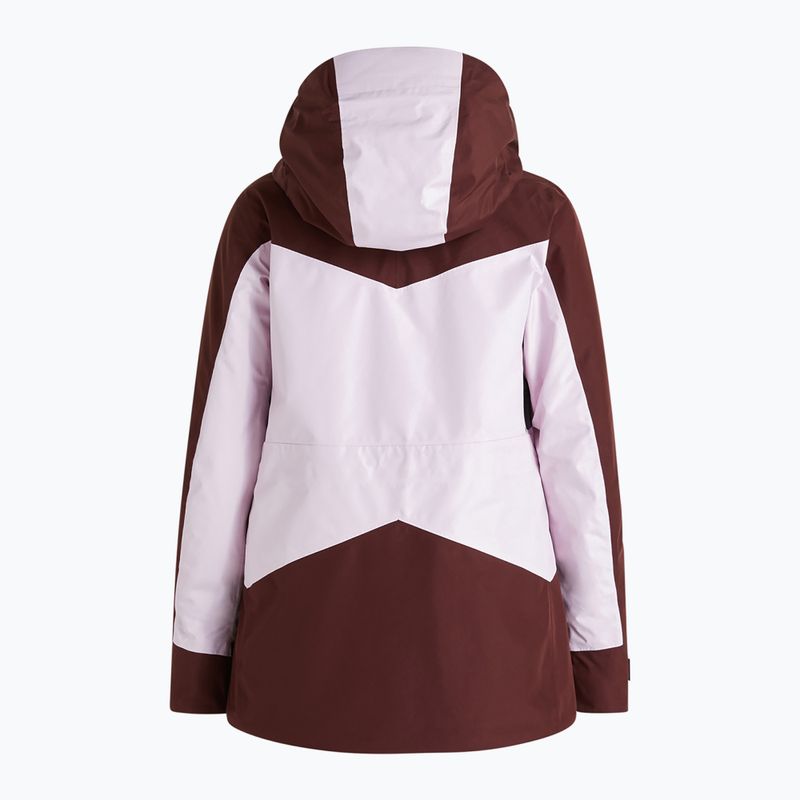 Women's Peak Performance Gravity 2L GoreTex ski jacket pink and brown G78250010 8
