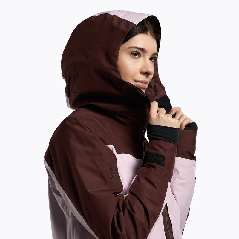 Women's Peak Performance Gravity 2L GoreTex ski jacket pink and brown G78250010 4