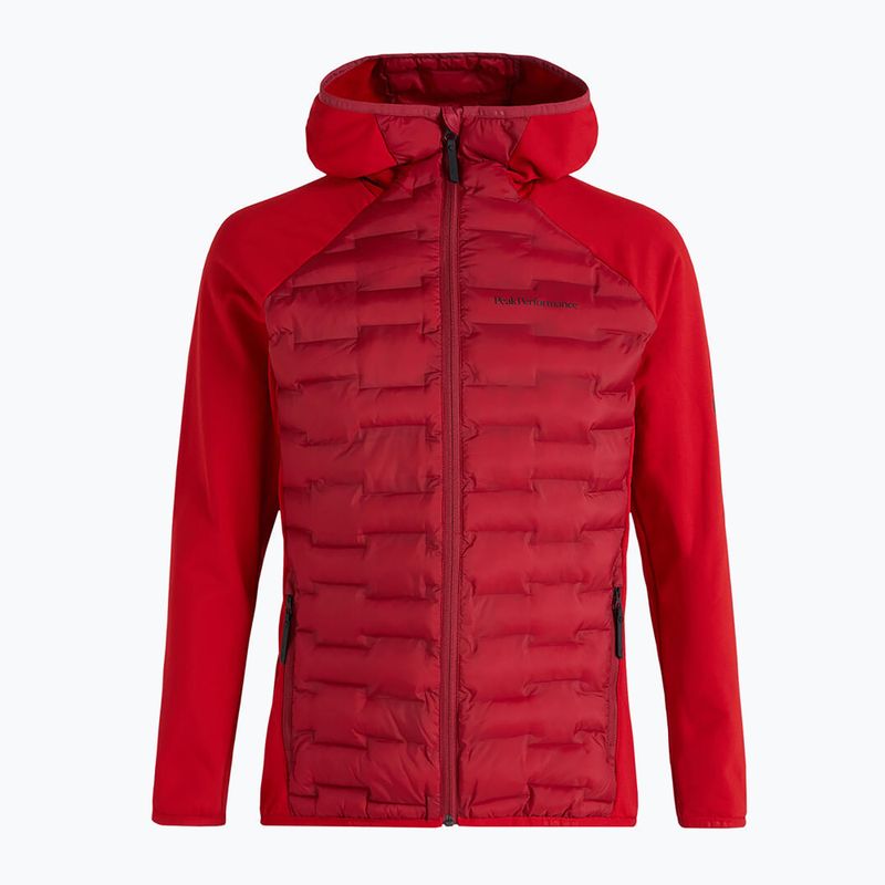 Men's Peak Performance Argon Hybrid Hood Jacket Red G77866120