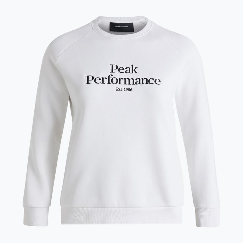 Men's trekking sweatshirt Peak Performance Original Crew Off White G77752320