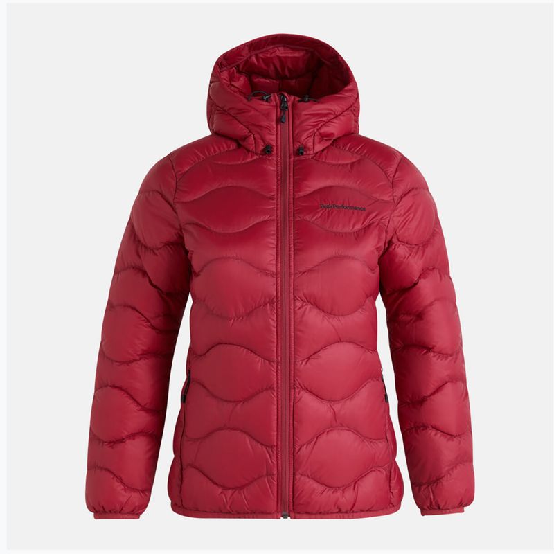 Peak Performance women's down jacket Helium Down Hood maroon G77852150