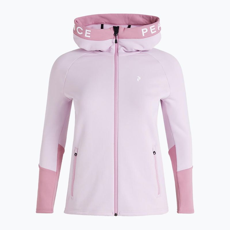 Women's Peak Performance Rider Zip Hood trekking sweatshirt pink G78834070