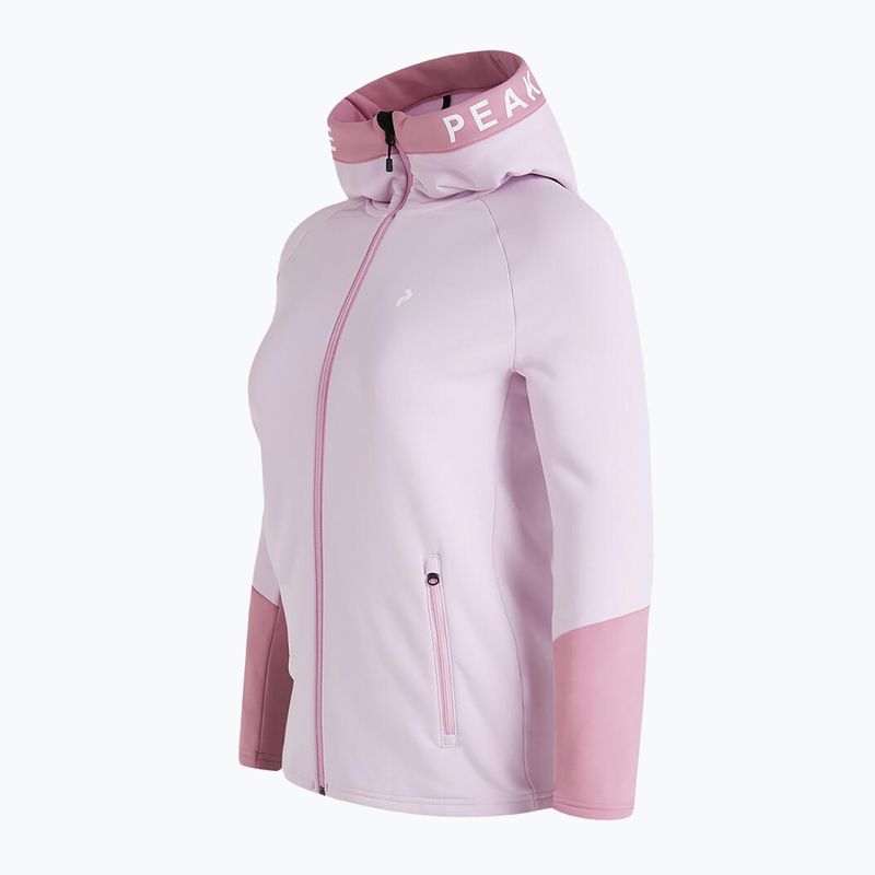 Women's Peak Performance Rider Zip Hood trekking sweatshirt pink G78834070 3