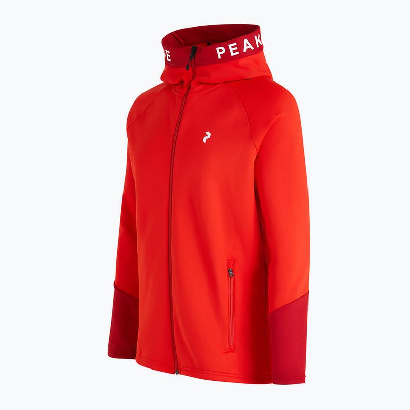 Men's Peak Performance Rider Zip Hood trekking sweatshirt red G78833010 2