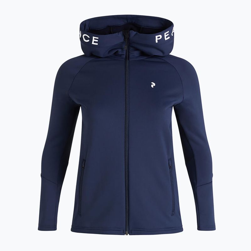 Women's trekking sweatshirt Peak Performance Rider Zip Hood navy blue G78834010