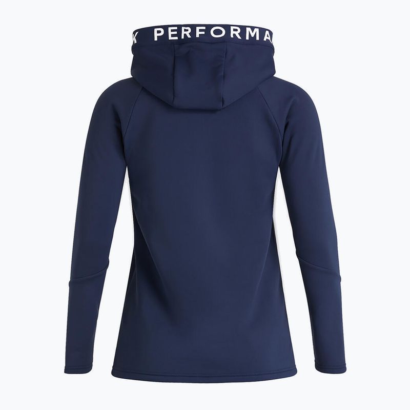 Women's trekking sweatshirt Peak Performance Rider Zip Hood navy blue G78834010 2