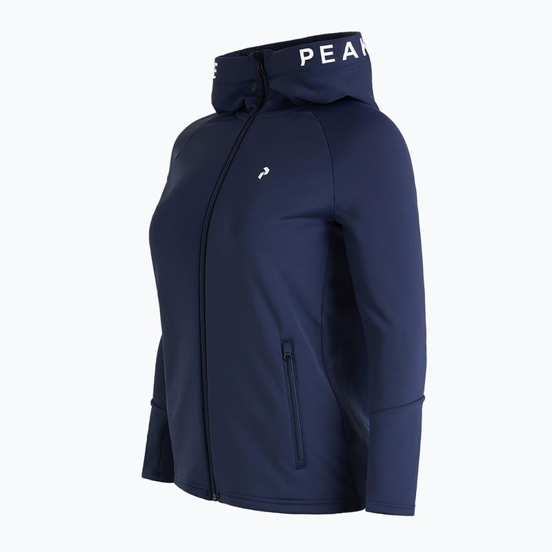 Women's trekking sweatshirt Peak Performance Rider Zip Hood navy blue G78834010 3