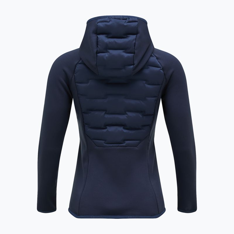 Women's Peak Performance Argon Hybrid Hood blue shadow jacket 2