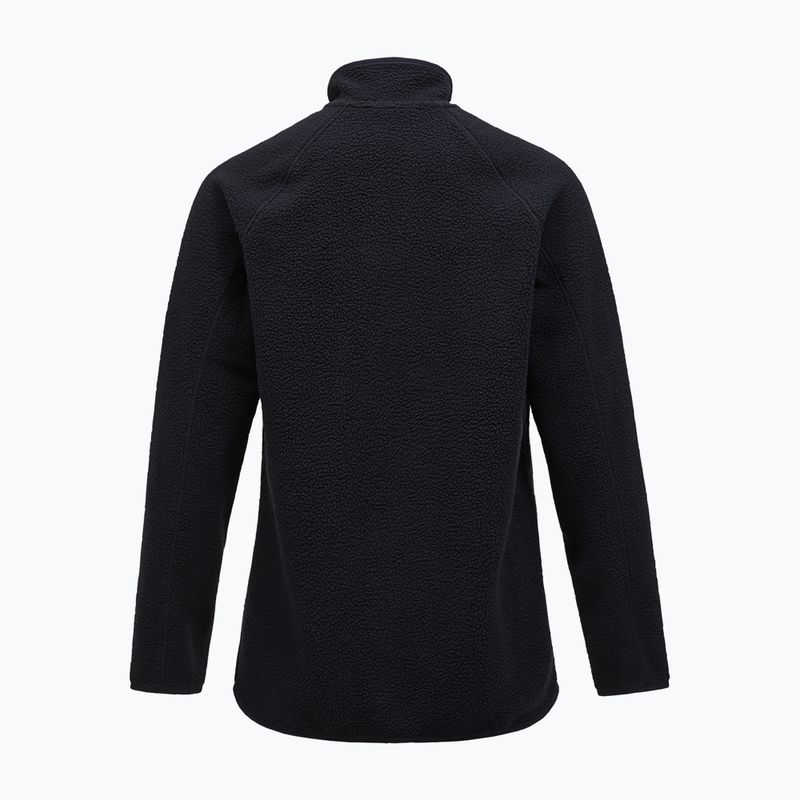 Men's Peak Performance Pile Zip fleece sweatshirt black 2