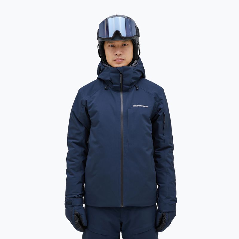 Men's Peak Performance ski jacket Maroon blue shadow