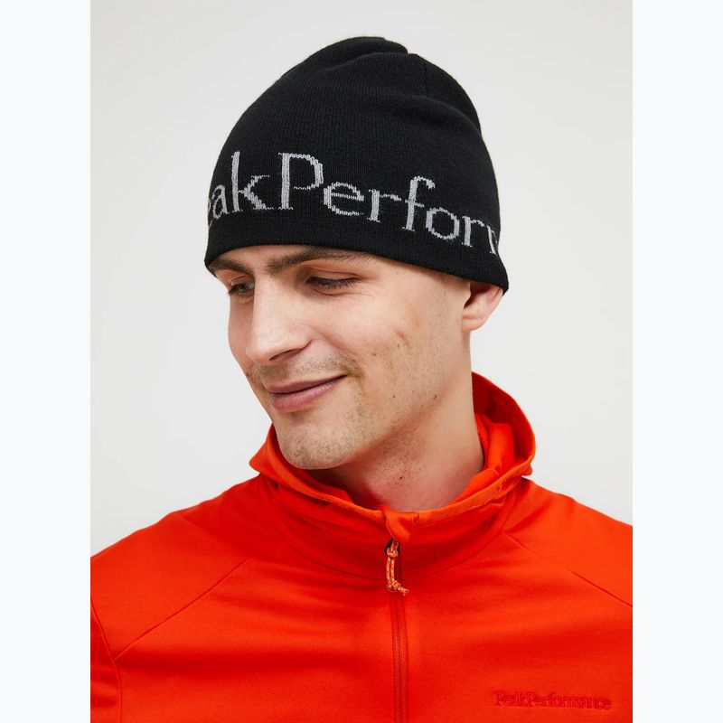 Winter hat Peak Performance PP black/lt grey 2
