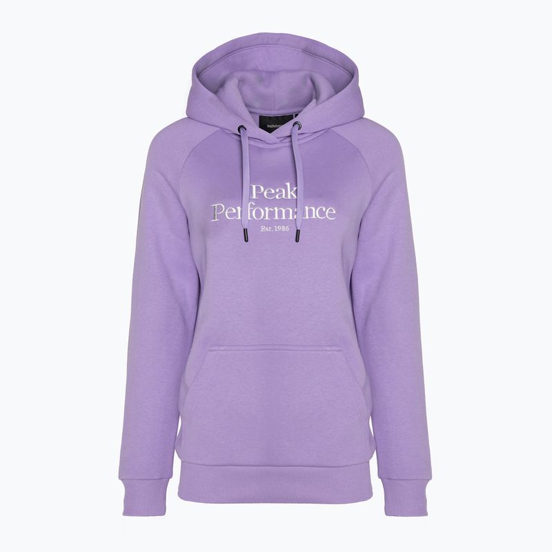 Women's sweatshirt Peak Performance Original Hood bougainvillea