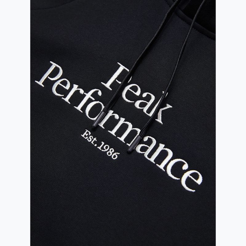 Men's Peak Performance Original Hood Black sweatshirt 5