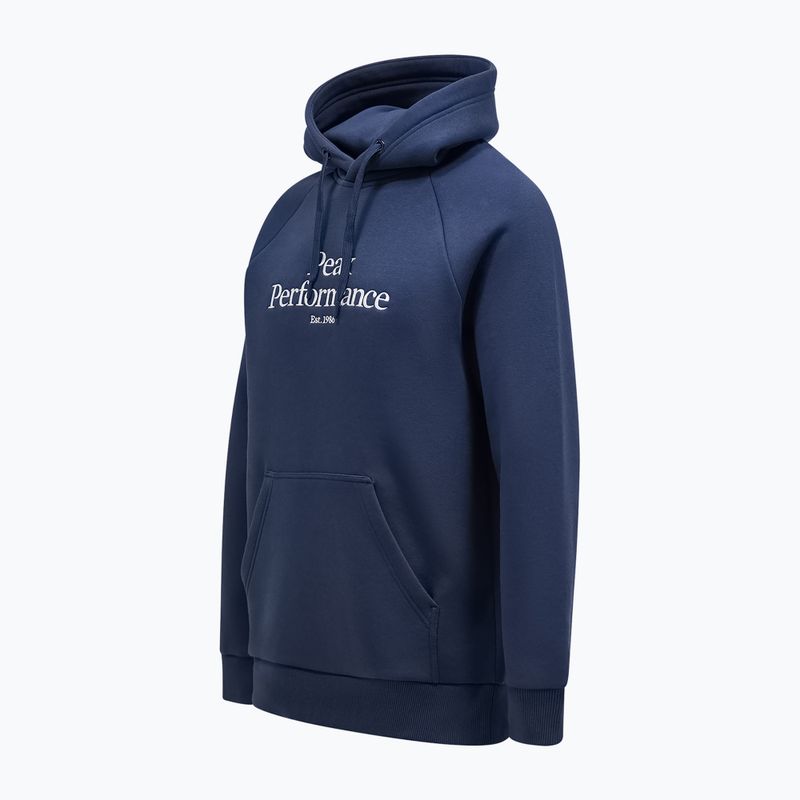 Men's Peak Performance Original Hood blue shadow sweatshirt 2