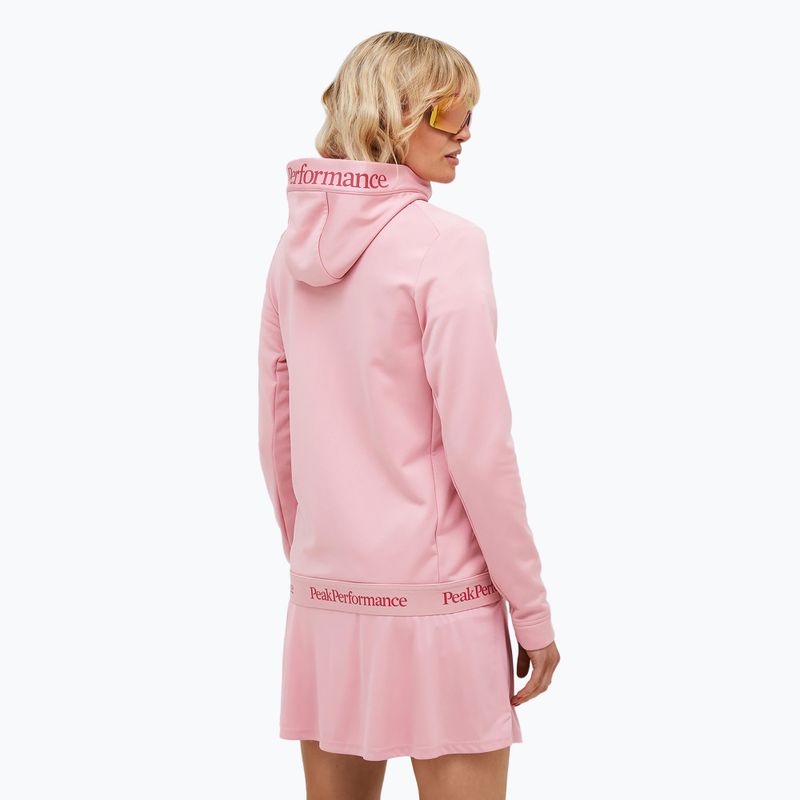 Women's Peak Performance Rider Tech Zip Hood warm blush sweatshirt 2