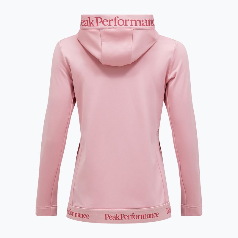 Women's Peak Performance Rider Tech Zip Hood warm blush sweatshirt 5