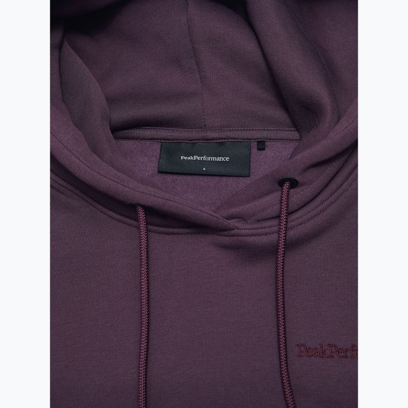 Women's sweatshirt Peak Performance Original Small Logo Hood mystic purple 6