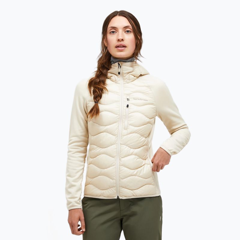 Women's Peak Performance Helium Down Hybrid morning dew/obscure jacket