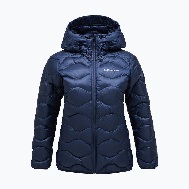 Women's down jacket Peak Performance Helium Down Hood blue shadow 4