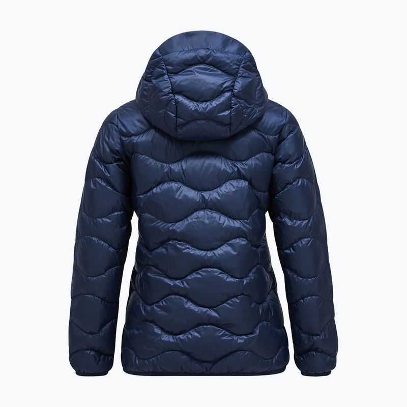 Women's down jacket Peak Performance Helium Down Hood blue shadow 5