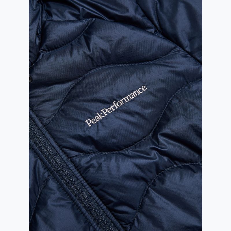 Women's down jacket Peak Performance Helium Down Hood blue shadow 7