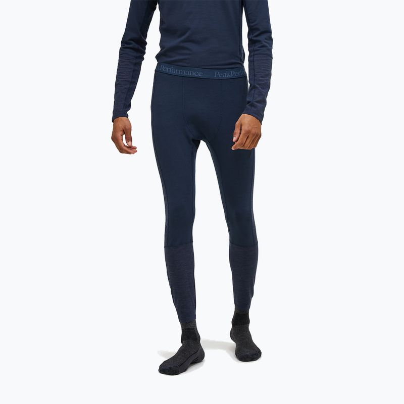 Men's thermal active trousers Peak Performance Magic Long John blue shadow