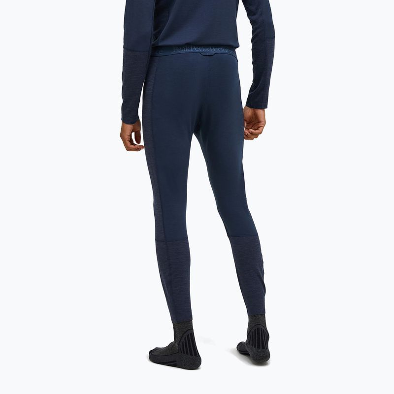 Men's thermal active trousers Peak Performance Magic Long John blue shadow 2