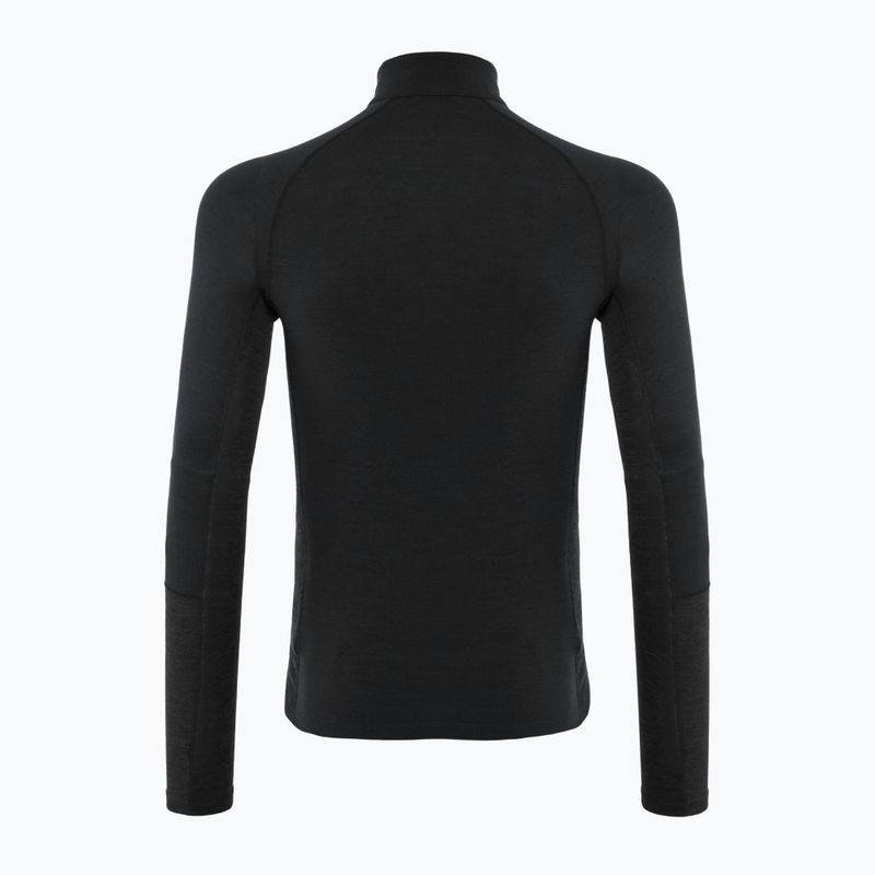 Men's thermal active longsleeve Peak Performance Magic Half Zip black 2