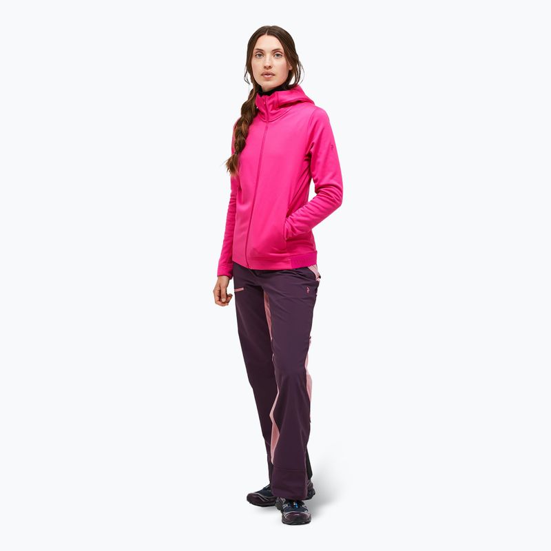 Women's Peak Performance Rider Tech Zip Hood sweatshirt beetroot purple 2