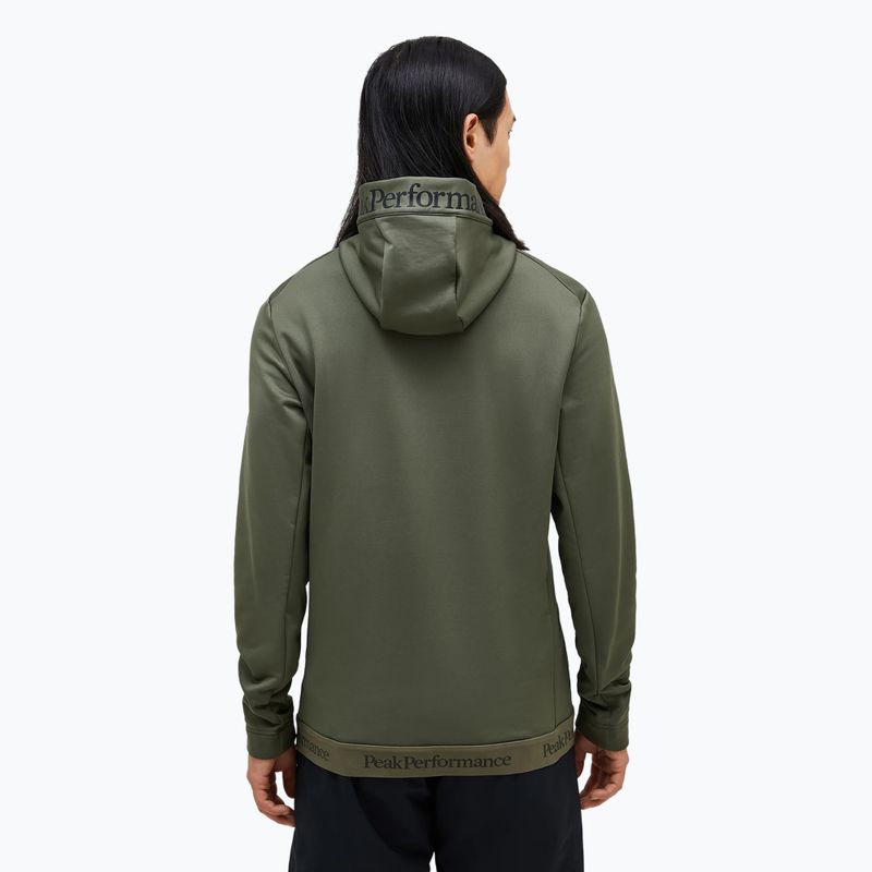 Men's Peak Performance Rider Tech Zip Hood pine needle sweatshirt 2