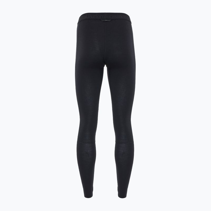 Women's thermal active trousers Peak Performance Magic Long John black 2