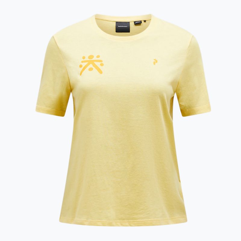 Women's Peak Performance Explore Graphic T-shirt mellow yellow 3