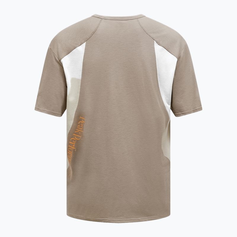 Men's Peak Performance Trail Wool Blend t-shirt avid beige/sand fog 2