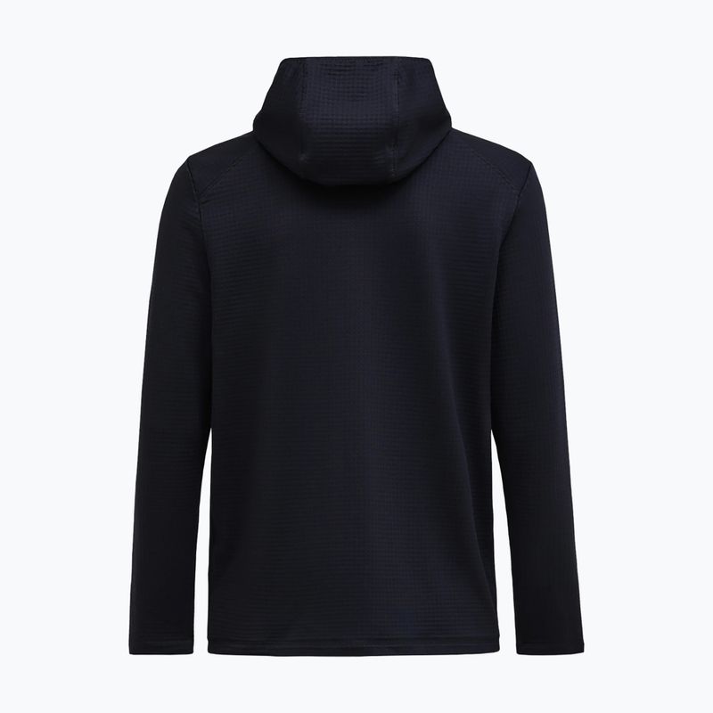 Men's fleece sweatshirt Peak Performance Trail Polartec Power Grid Half Zip Hood black 5