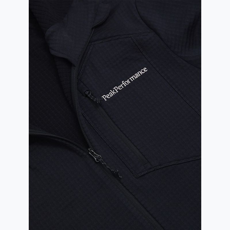 Men's fleece sweatshirt Peak Performance Trail Polartec Power Grid Half Zip Hood black 7
