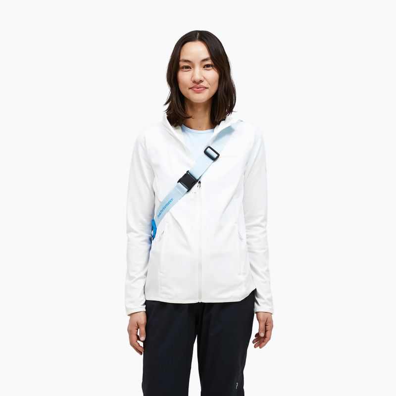 Women's trekking sweatshirt Peak Performance Light Zip Hood off white