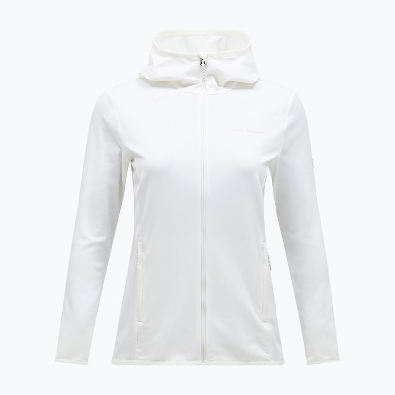 Women's trekking sweatshirt Peak Performance Light Zip Hood off white 3