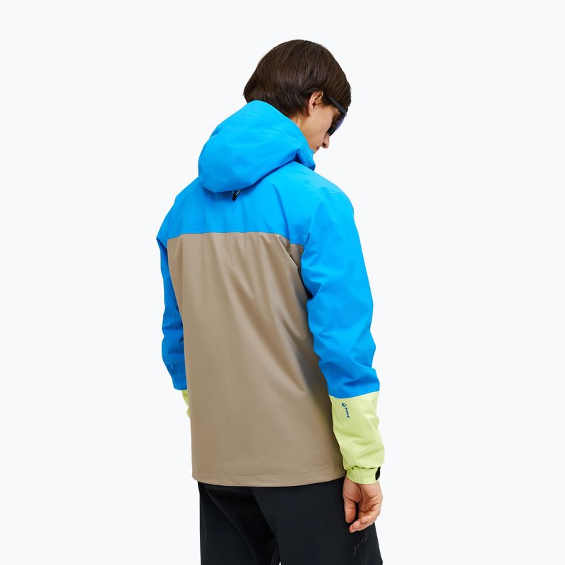 Men's Peak Performance Trail Hipe Shell Jacket brilliant blue/beige/ sunny 2